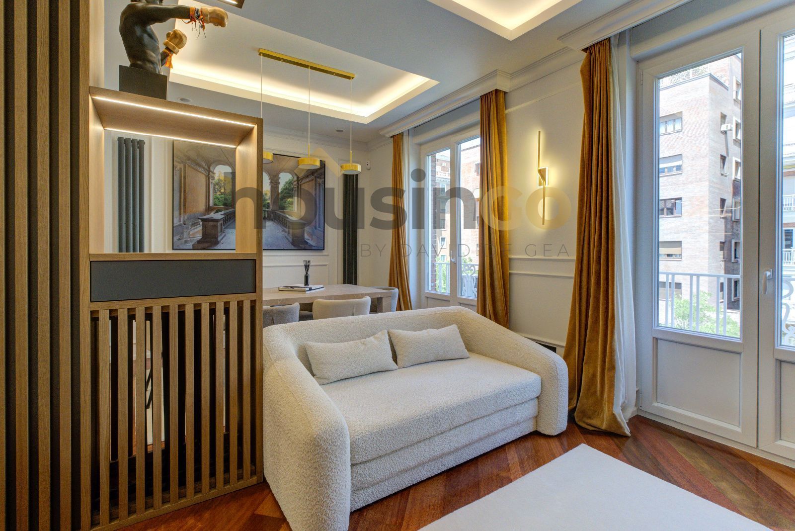 Sala d'estar de Pis en venda en  Madrid Capital amb Aire condicionat, Calefacció i Parquet