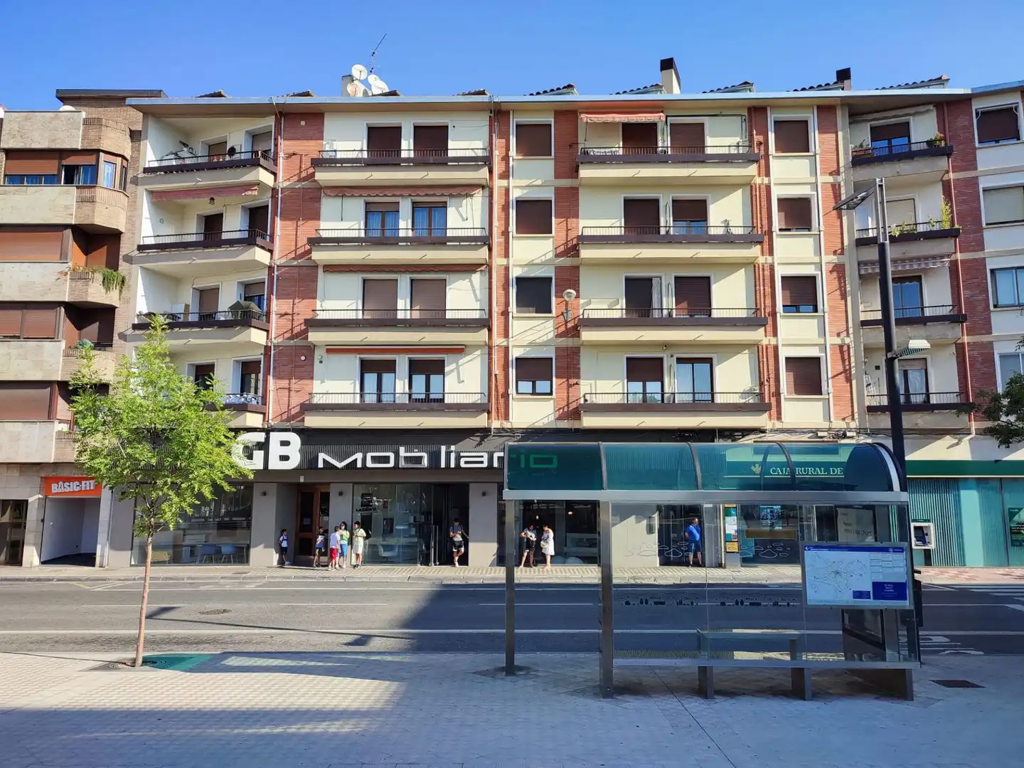 Exterior view of Flat for sale in  Pamplona / Iruña  with Heating, Terrace and Furnished