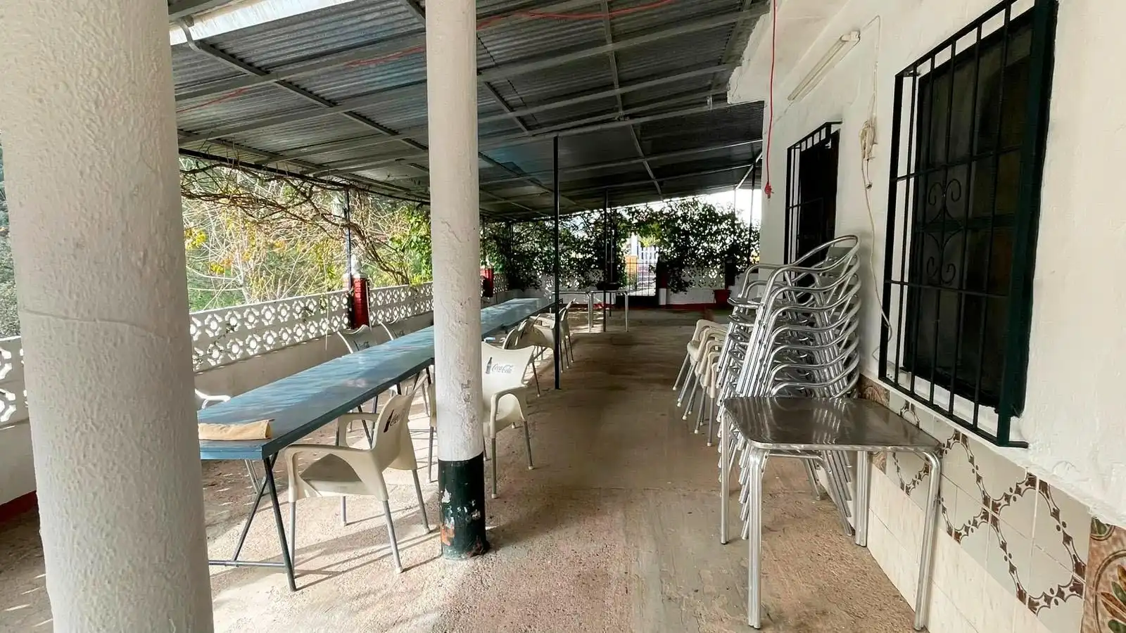 Terrasse von Haus oder Chalet zum Verkauf in Villaharta mit Schwimmbad