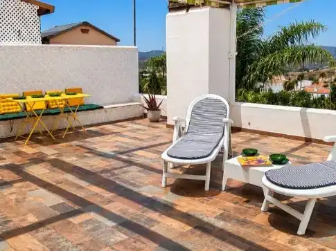 Terrace of Flat for sale in Mijas  with Air Conditioner, Terrace and Swimming Pool