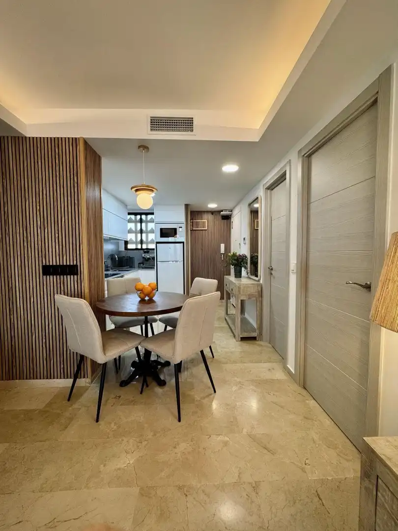 Kitchen of Apartments for rent in Benidorm  with Air Conditioner, Furnished and Community pool