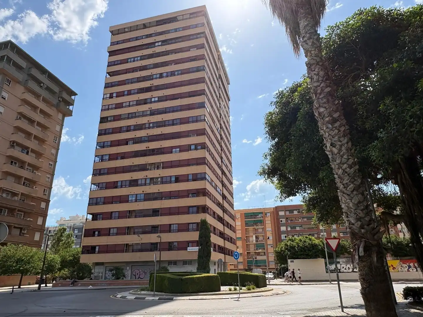 Vista exterior de Piso de alquiler en Valencia con Aire acondicionado, Parquet y Amueblado