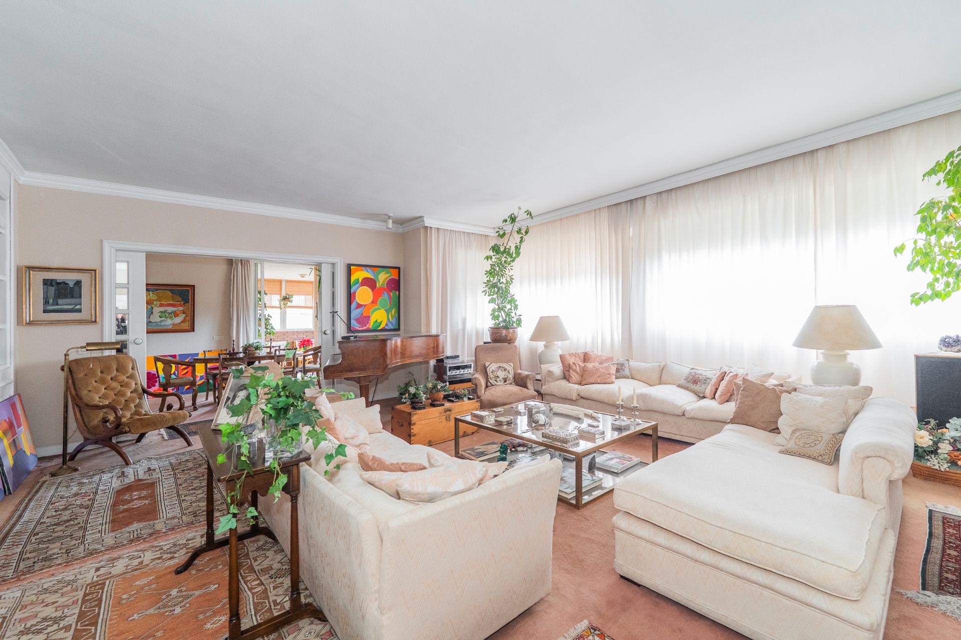 Living room of Flat for sale in  Madrid Capital  with Air Conditioner, Heating and Terrace