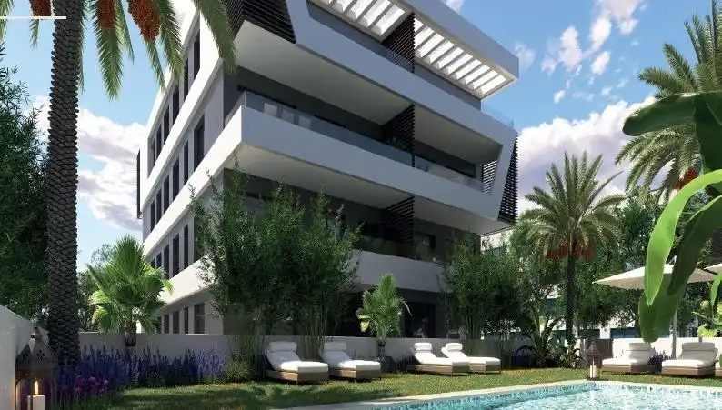 Vista exterior de Piso en venta en Sant Joan d'Alacant con Aire acondicionado, Terraza y Piscina