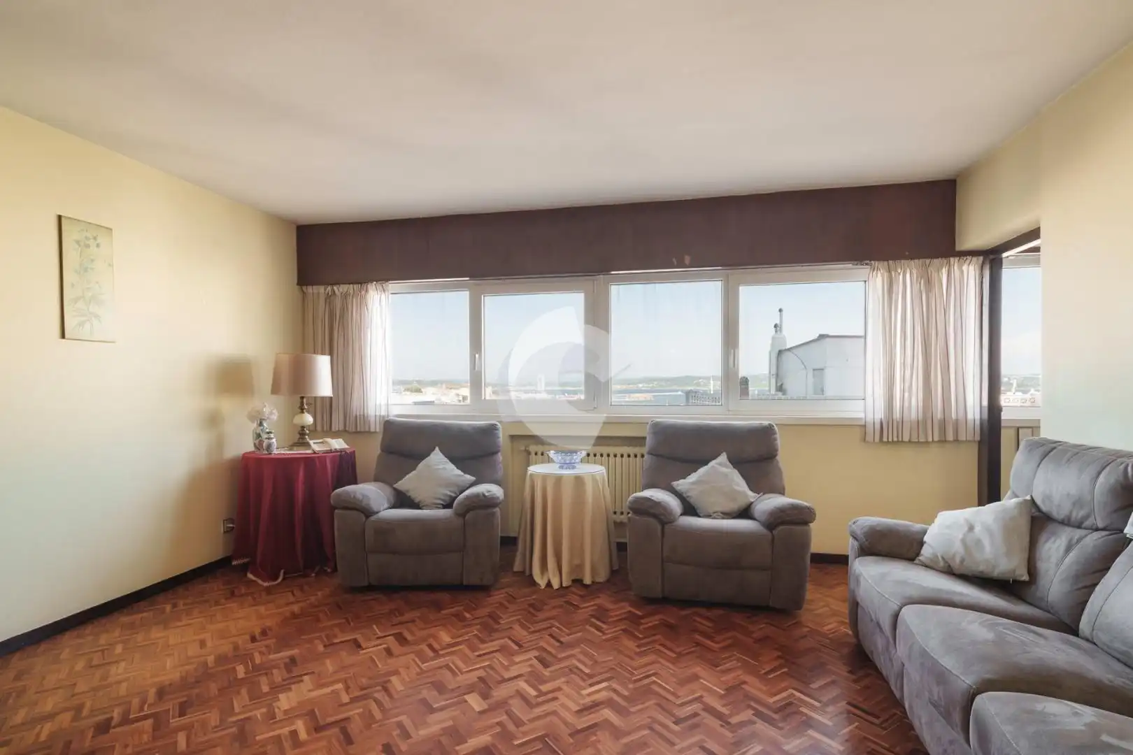 Living room of Flat for sale in A Coruña Capital   with Heating