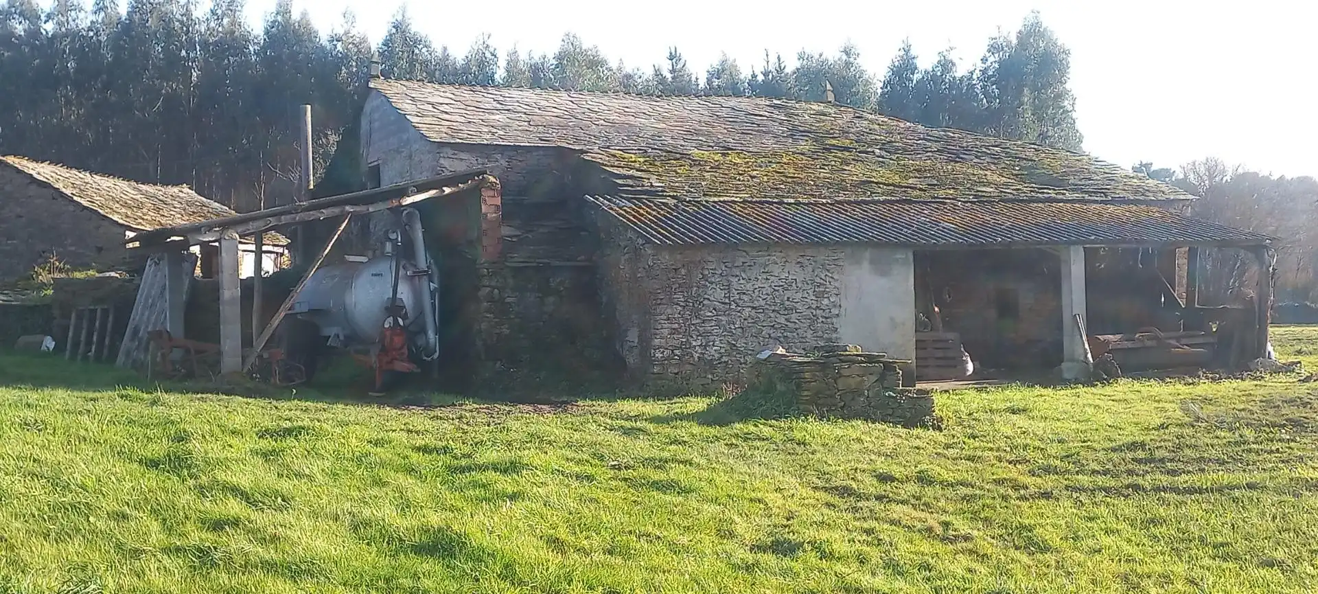 Vista exterior de Finca rústica en venda en Castro de Rei amb Jardí privat