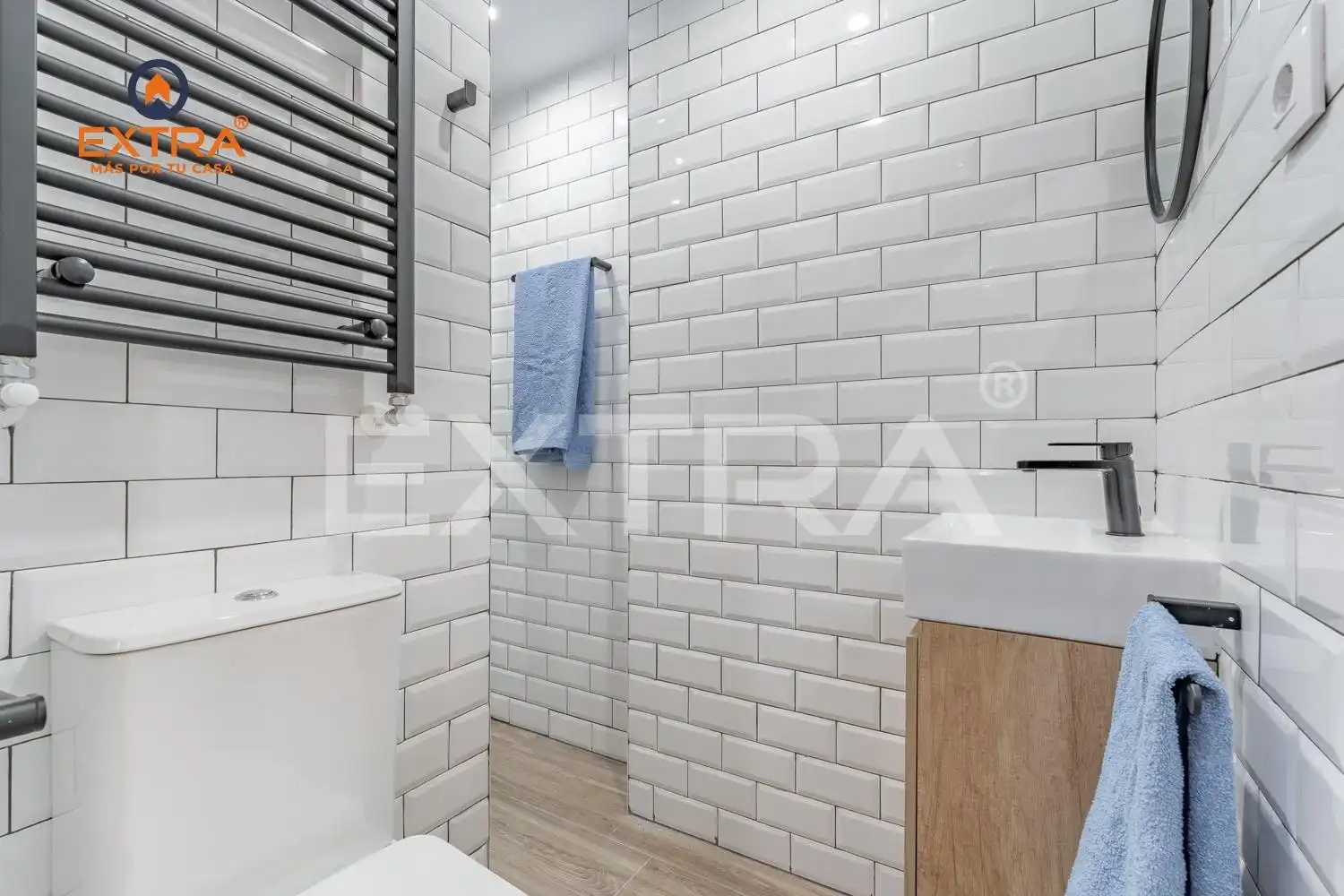 Badezimmer von Wohnung zum Verkauf in Madrid mit Klimaanlage, Heizung und Abstellraum