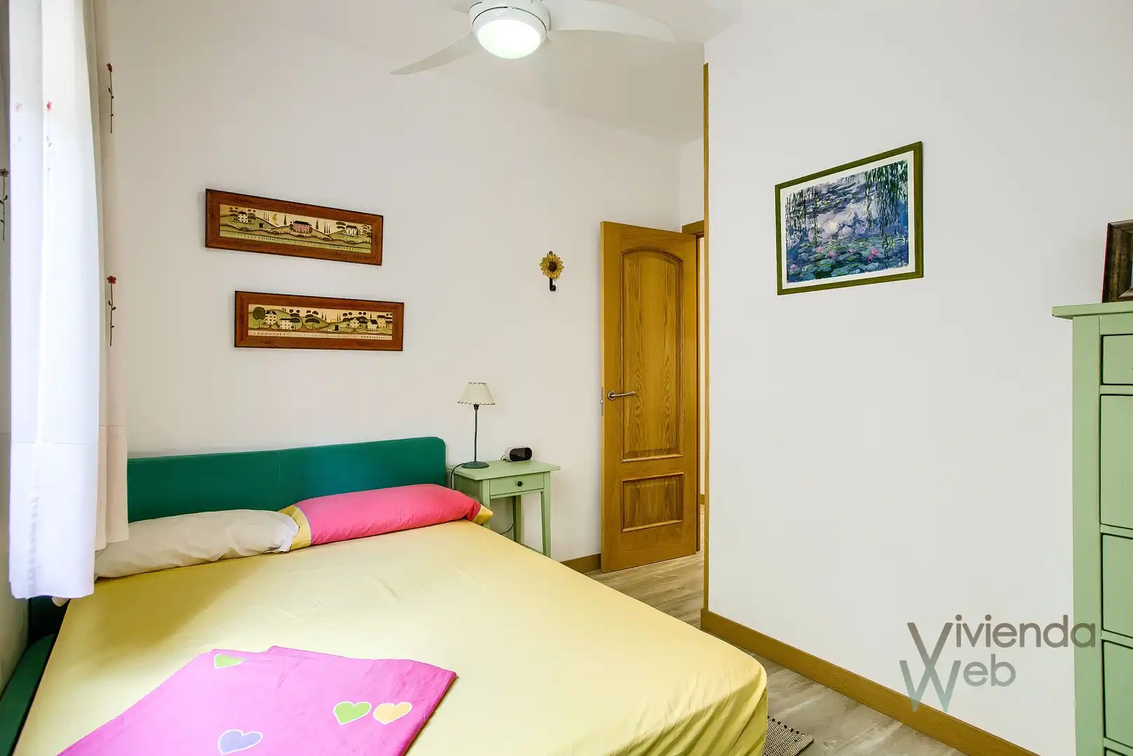 Bedroom of Flat for rent in Madrid  with Air Conditioner, Heating and Parquet flooring