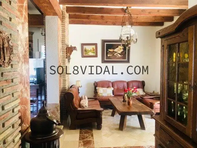 Sala d'estar de Casa o xalet en venda en Orihuela amb Aire condicionat, Jardí privat i Terrassa