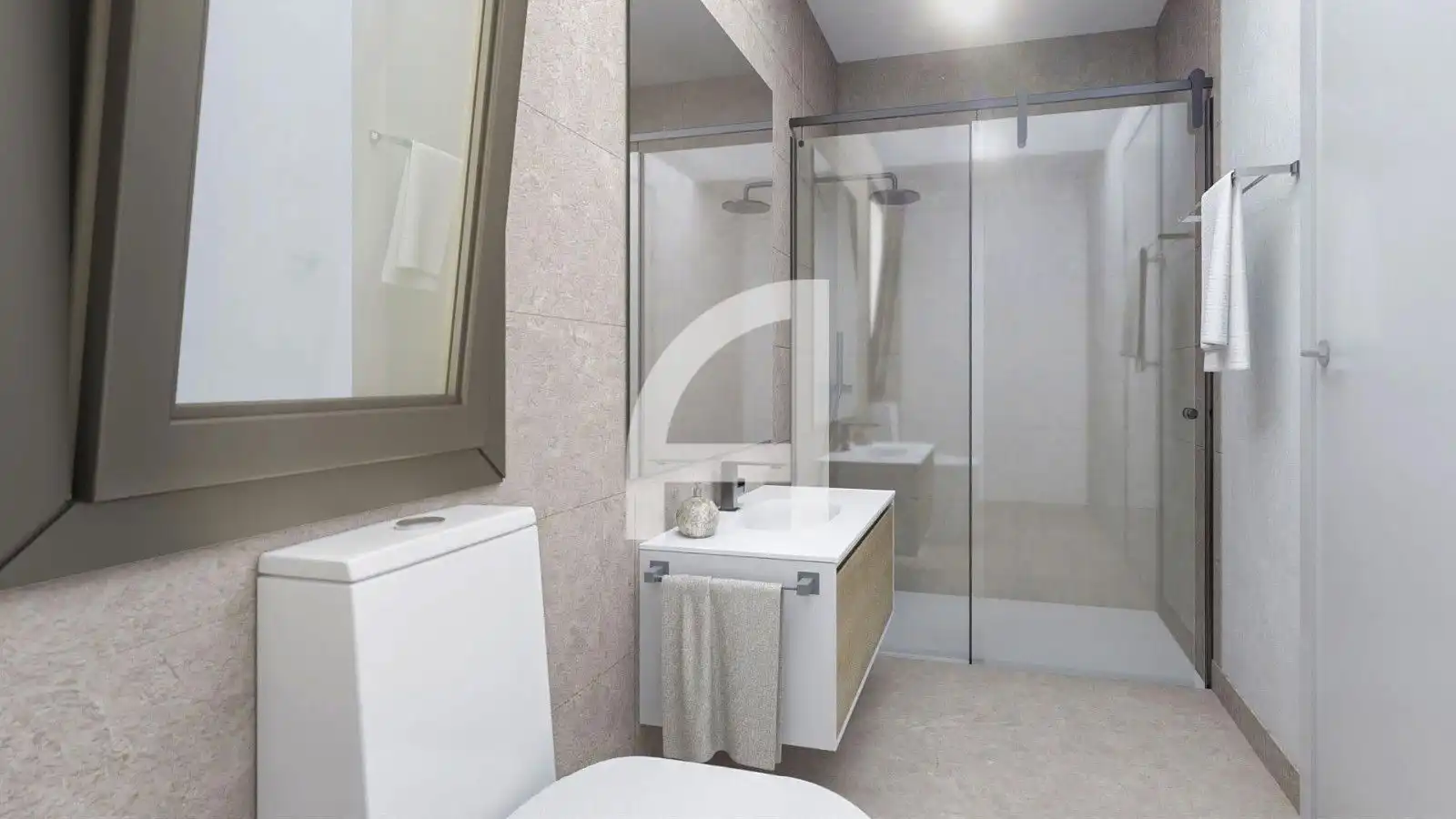 Bathroom of Flat for sale in Mijas  with Air Conditioner, Heating and Terrace