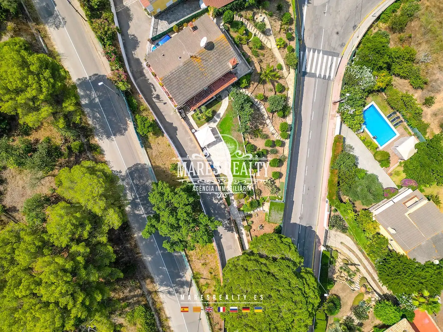 Außenansicht von Haus oder Chalet zum Verkauf in Lloret de Mar mit Klimaanlage, Heizung und Privatgarten