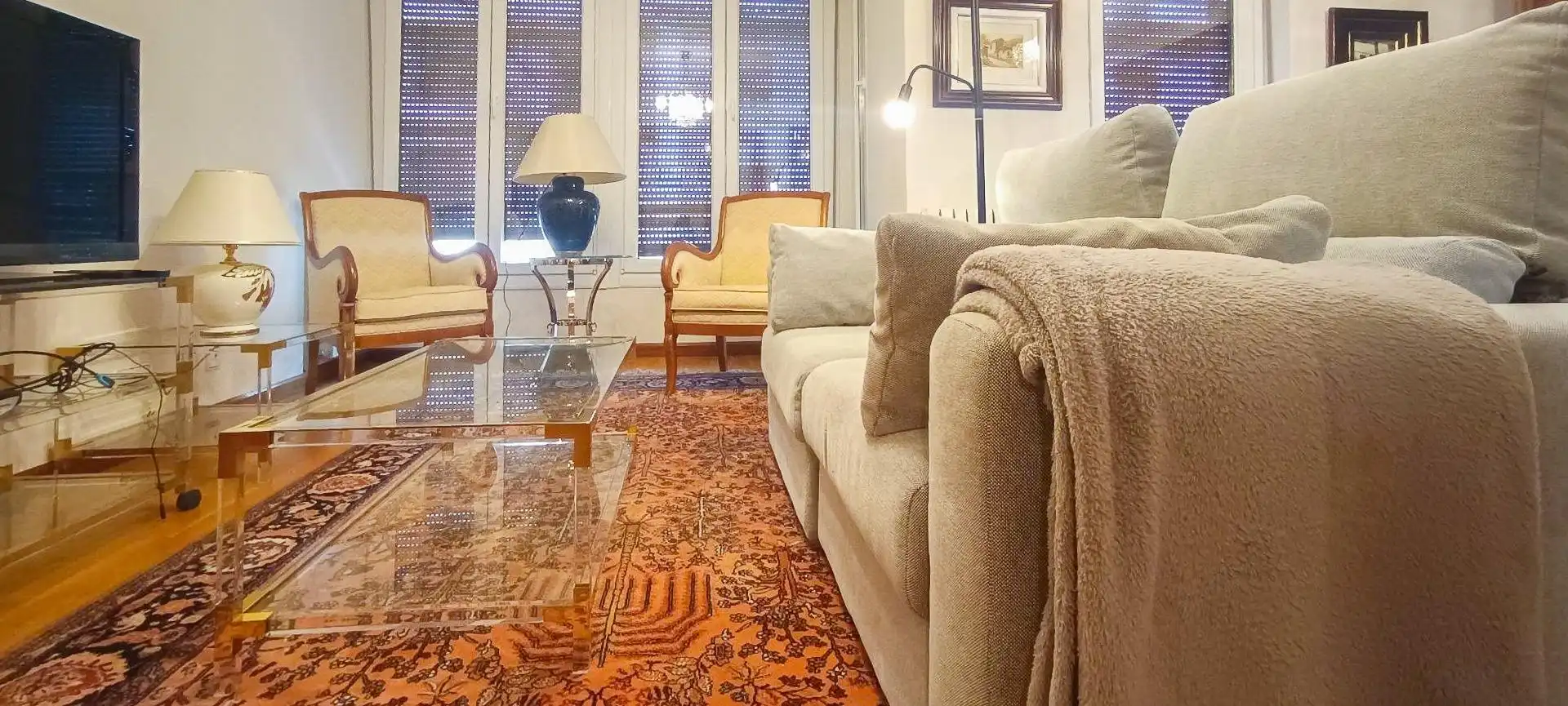 Sala de estar de Piso de alquiler en León Capital  con Calefacción, Terraza y Amueblado