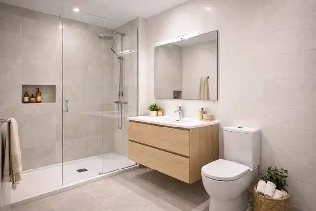Baño de Apartamento en venta en Guardamar del Segura con Aire acondicionado, Terraza y Trastero