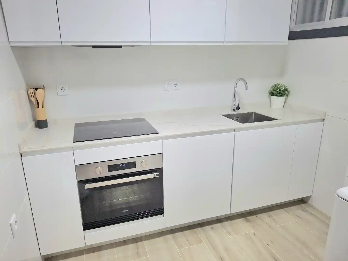 Küche von Wohnung zur Miete in Baiona mit Privatgarten