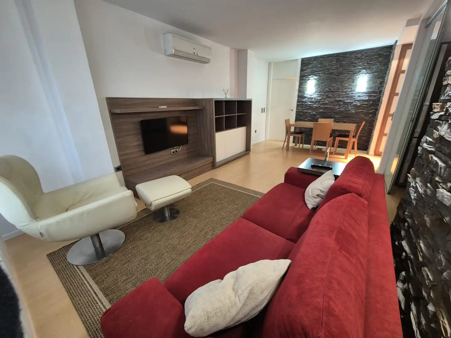 Wohnzimmer von Wohnung zur Miete in Cartagena mit Klimaanlage, Heizung und Parkett