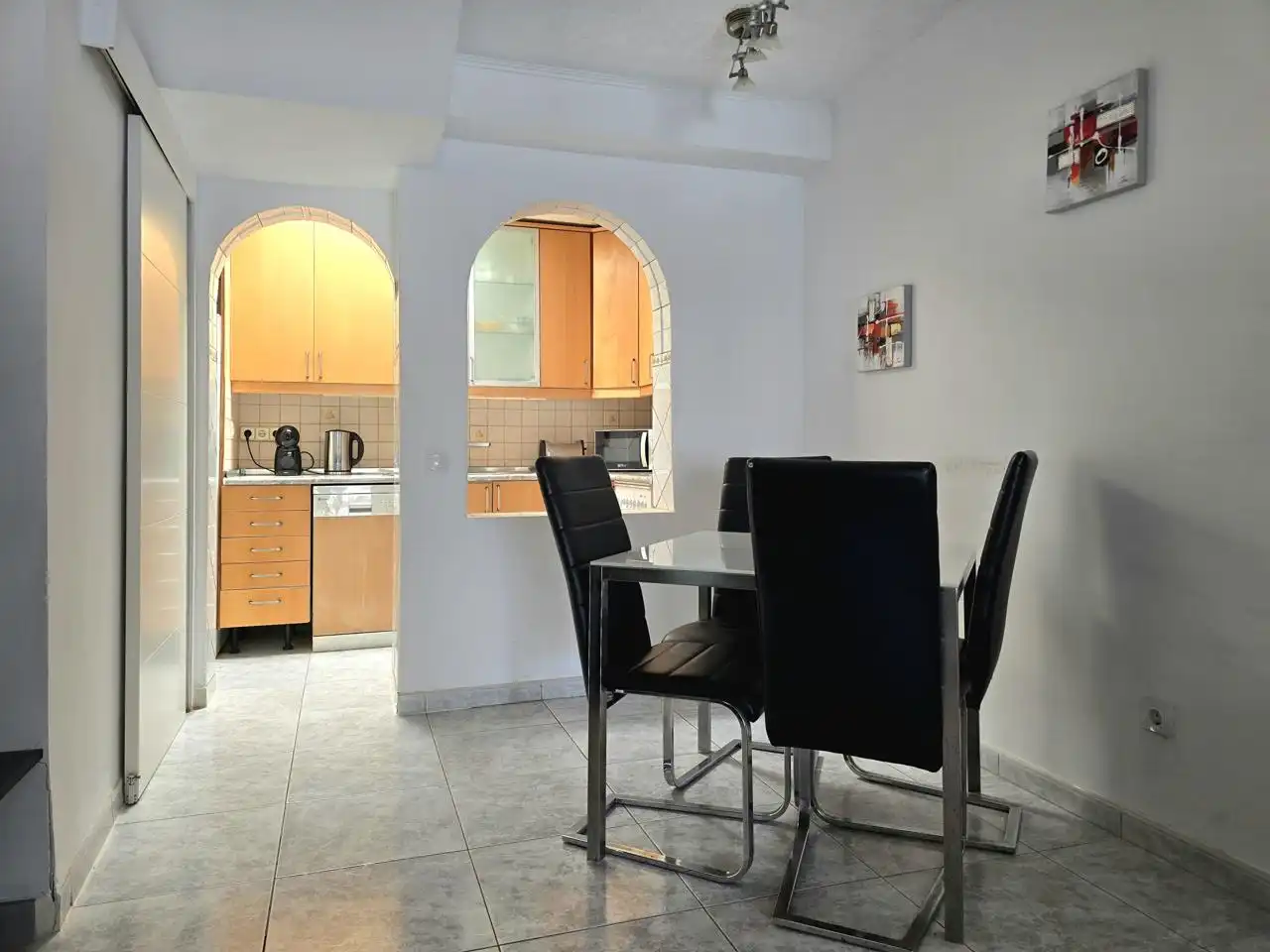 Comedor de Dúplex de alquiler en San Bartolomé de Tirajana con Terraza, Amueblado y Piscina comunitaria