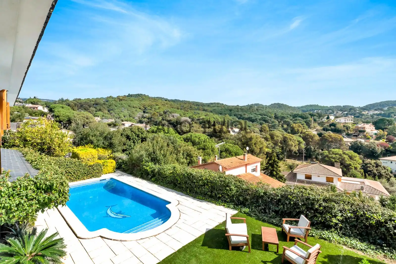 Jardí de Casa o xalet en venda en Bigues i Riells del Fai amb Aire condicionat, Calefacció i Terrassa