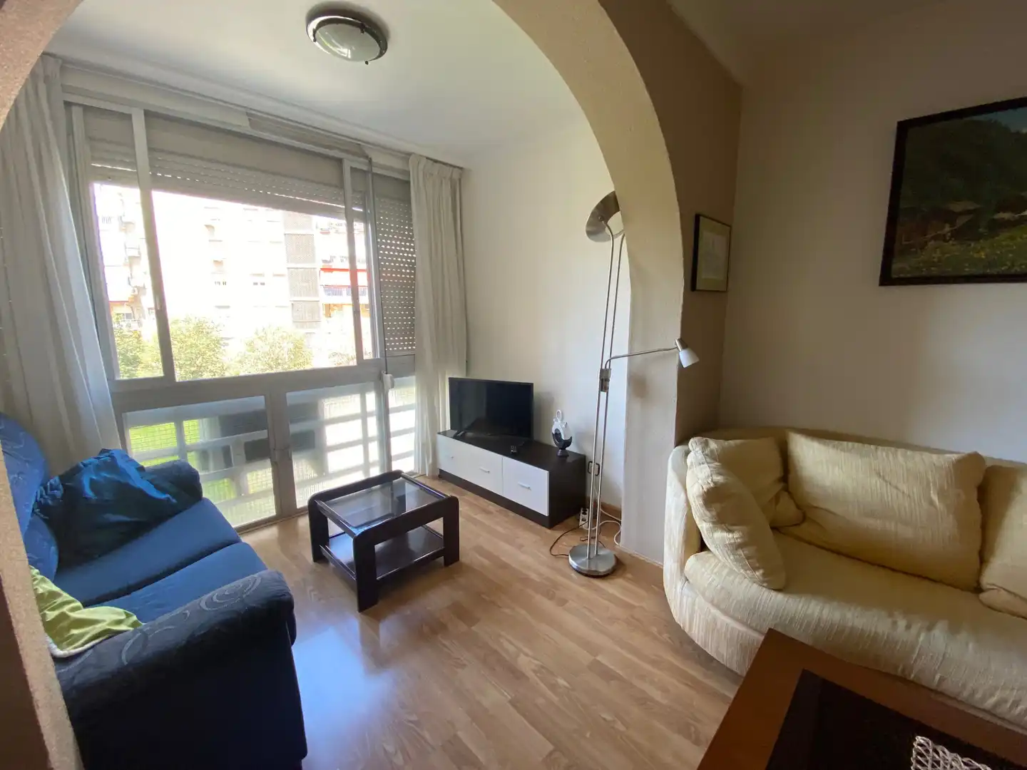 Sala d'estar de Pis en venda en Alicante / Alacant amb Aire condicionat, Calefacció i Jardí privat