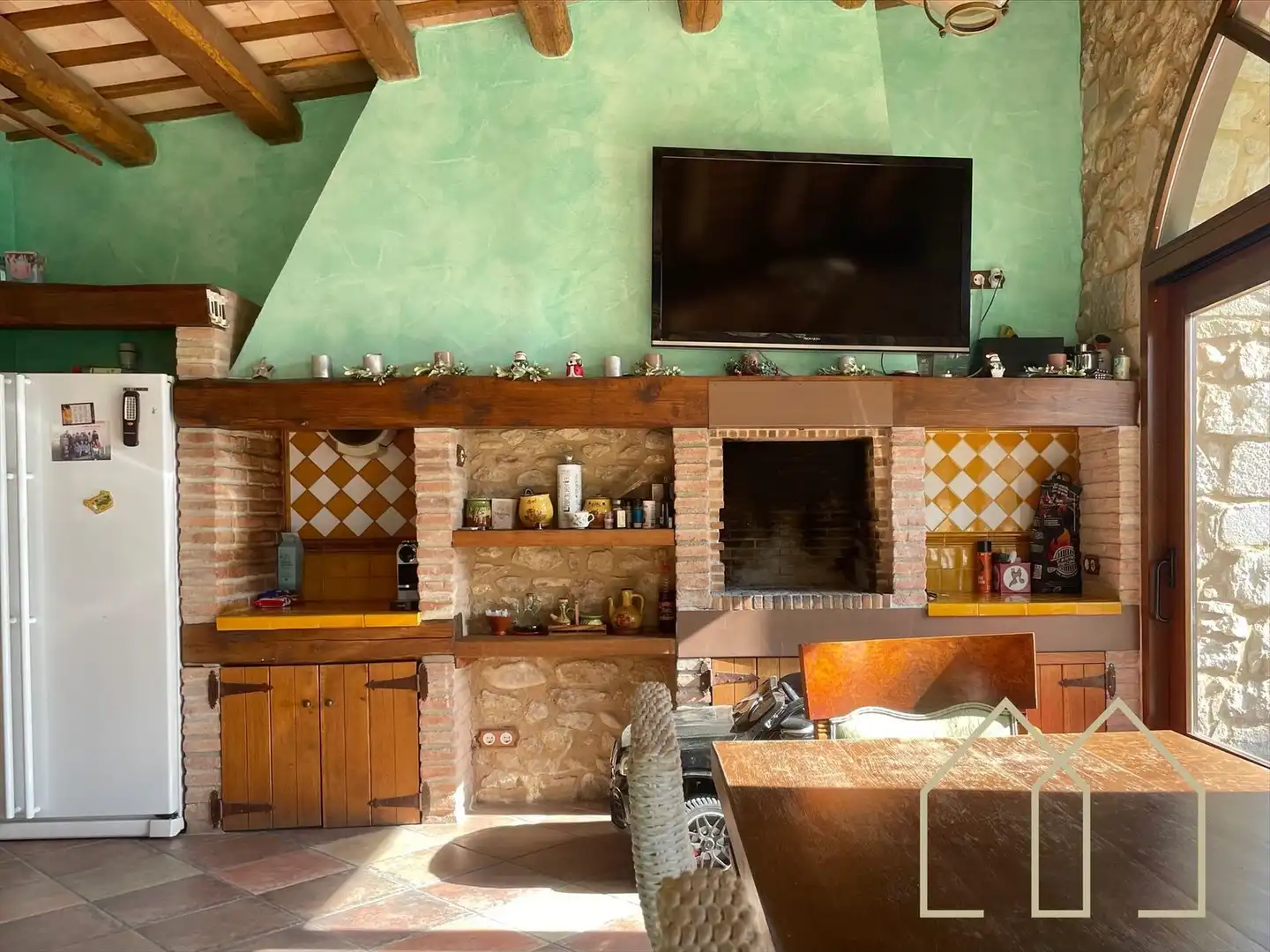 Cocina de Casa o chalet en venta en Sant Joan de Mollet con Aire acondicionado, Calefacción y Jardín privado