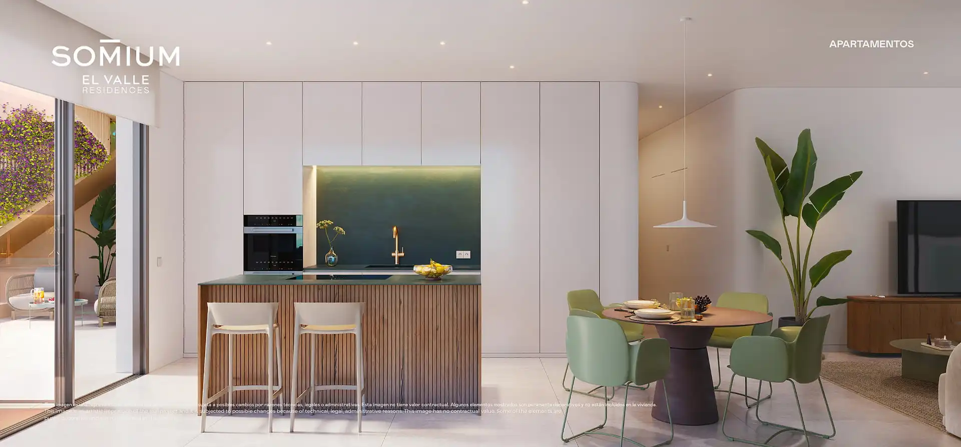 Cuina de Apartament en venda en Murcia amb Aire condicionat, Jardí privat i Terrassa