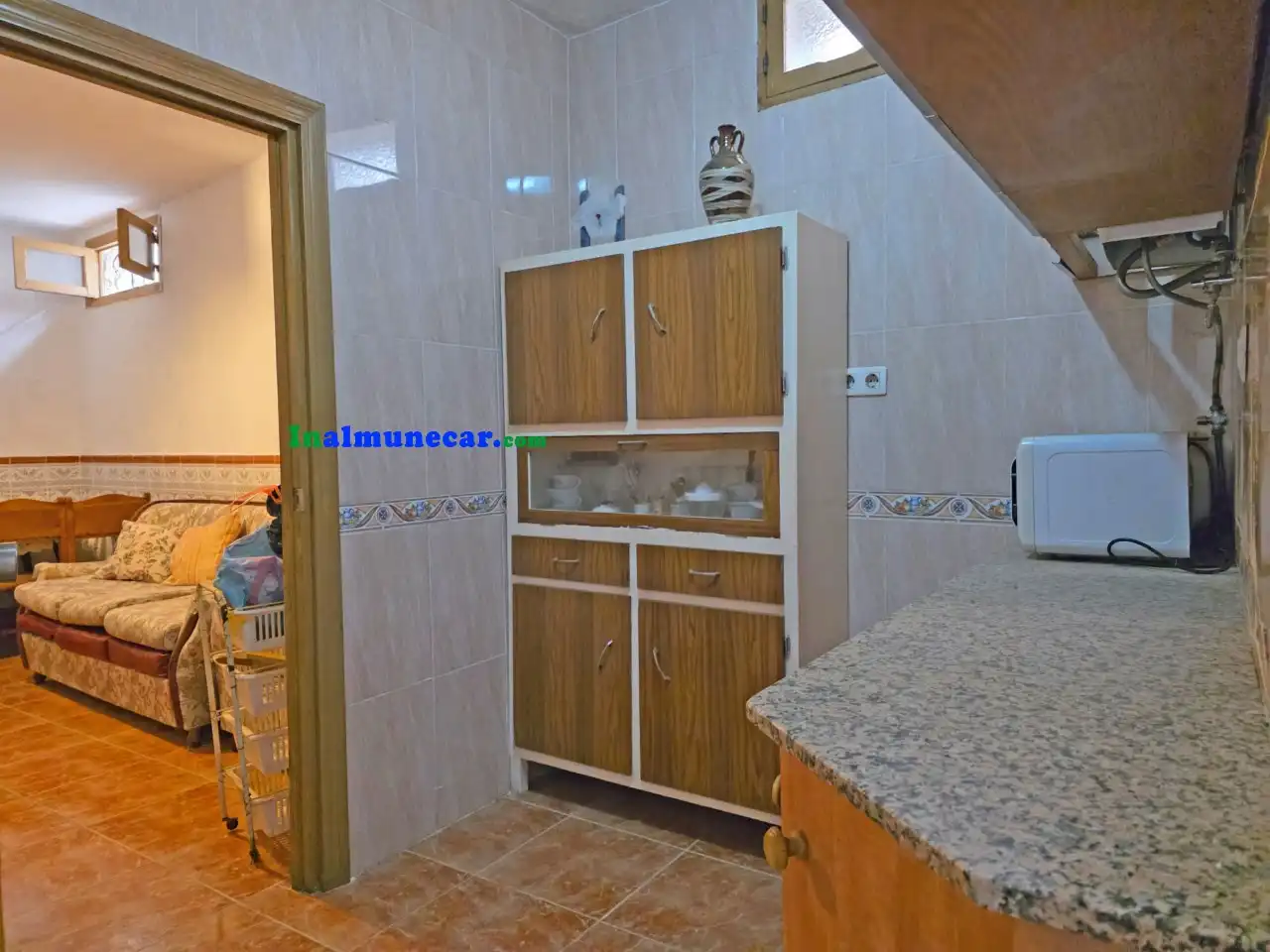Cocina de Finca rústica en venta en Otívar con Terraza