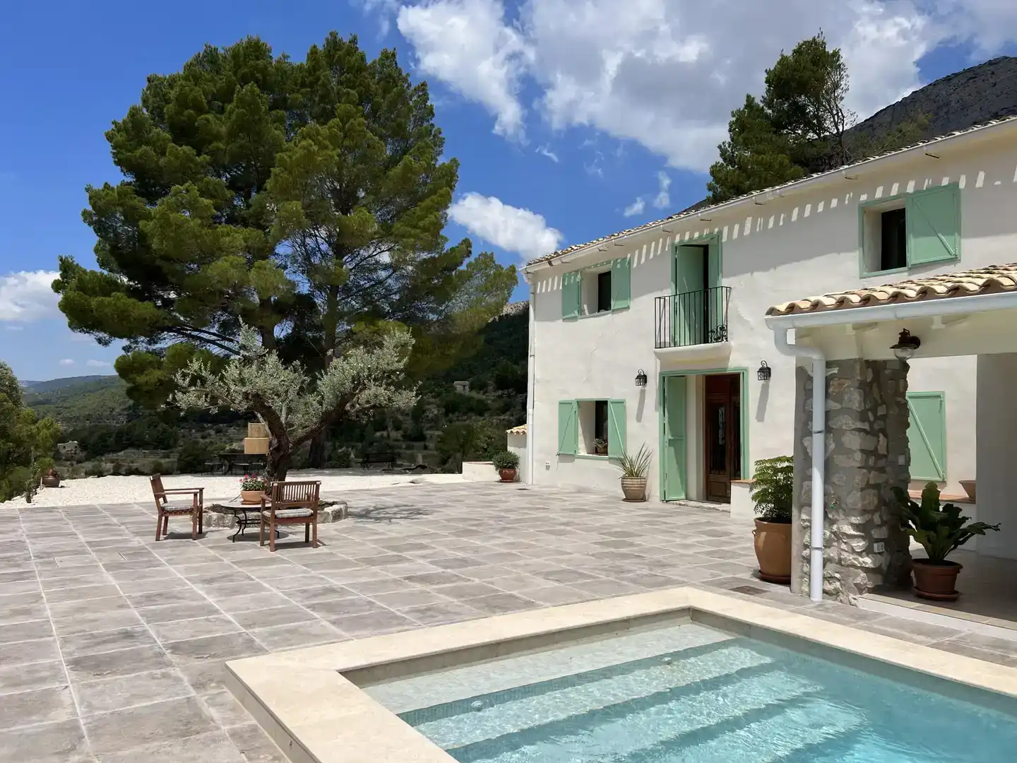 Vista exterior de Finca rústica en venda en Sella amb Piscina i Balcó