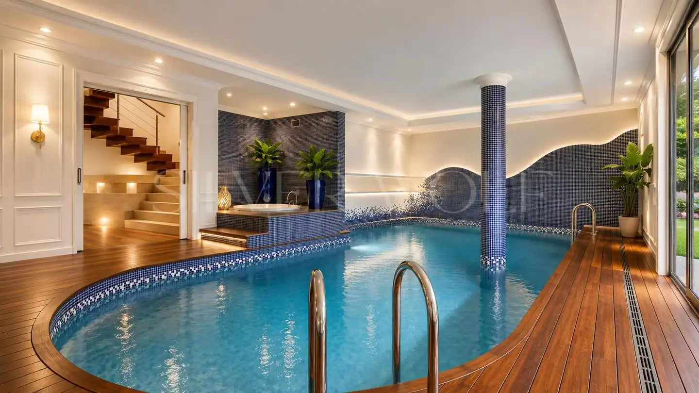 Piscina de Casa o chalet en venta en Sant Cugat del Vallès con Aire acondicionado, Calefacción y Jardín privado