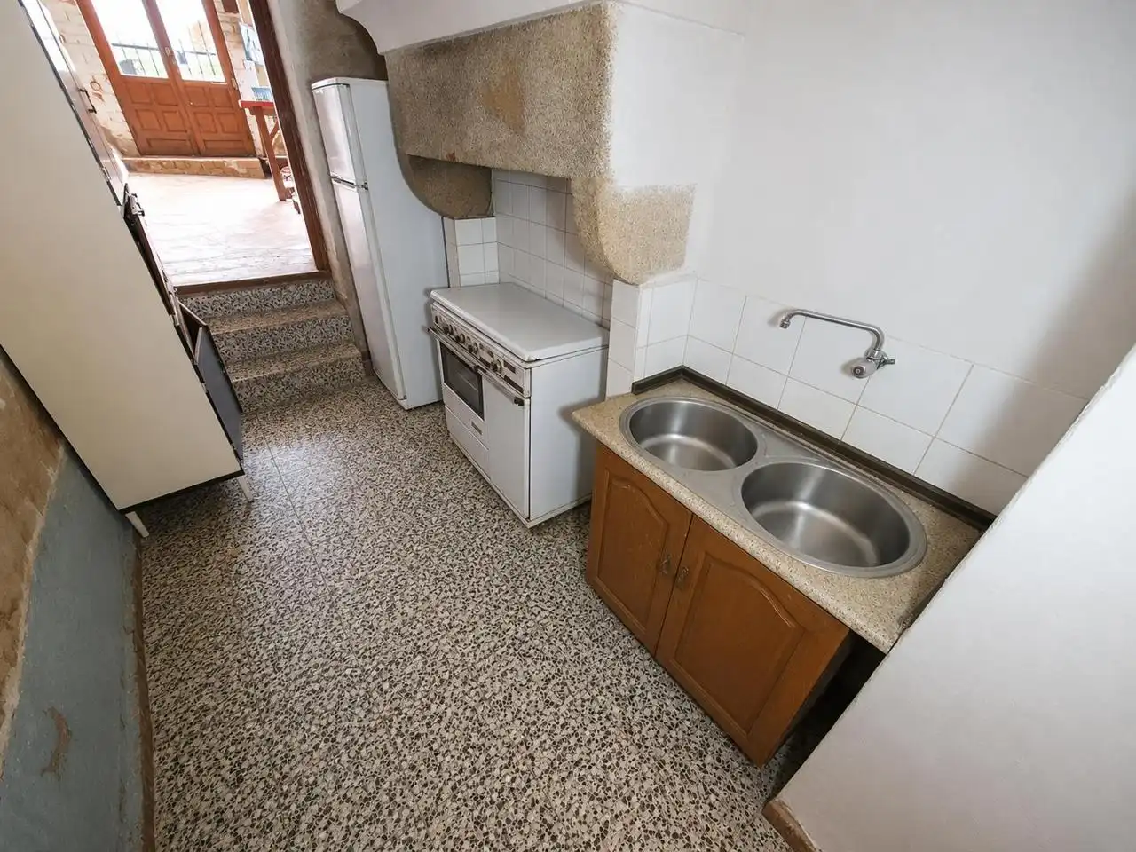 Cuina de Casa o xalet en venda en Alcuéscar amb Terrassa