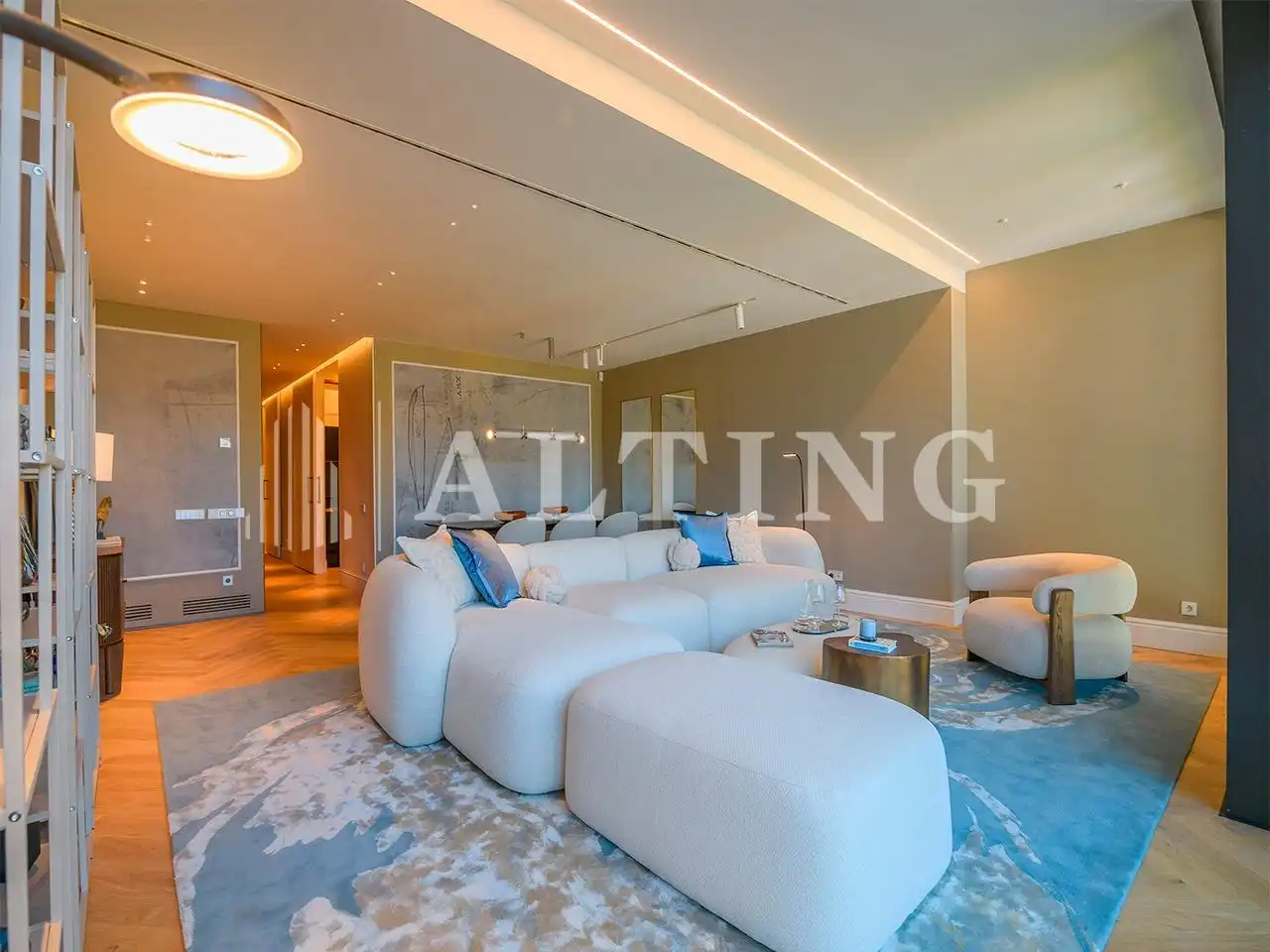 Sala de estar de Piso en venta en Barcelona con Aire acondicionado, Calefacción y Jardín privado