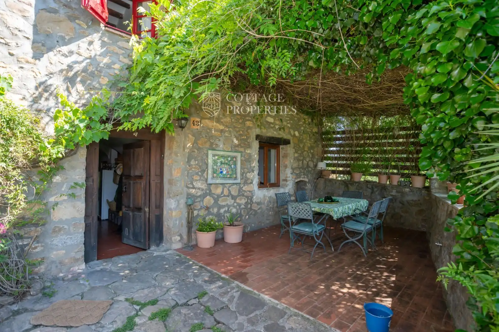 Terraza de Finca rústica en venta en Maià de Montcal con Calefacción y Piscina