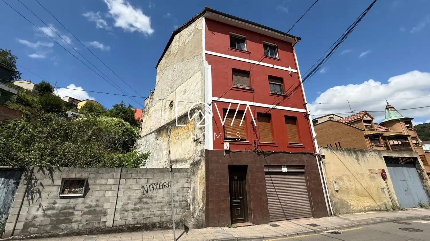 Vista exterior de Piso en venta en Langreo