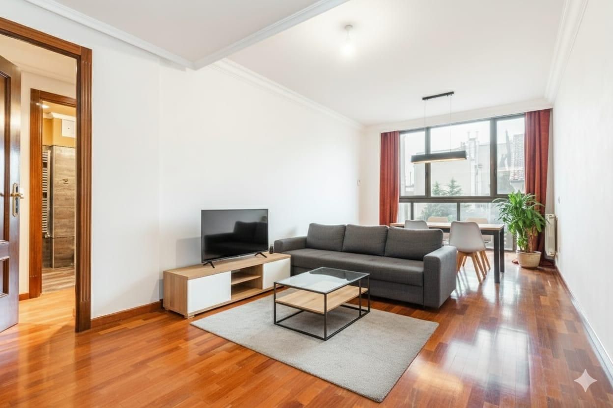 Living room of Flat for sale in Oviedo   with Heating, Terrace and Storage room