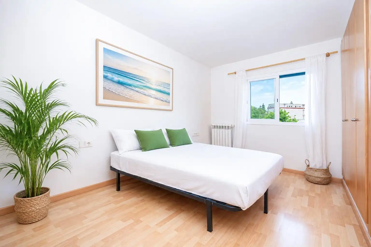 Bedroom of Flat for sale in Campos  with Air Conditioner, Heating and Parquet flooring