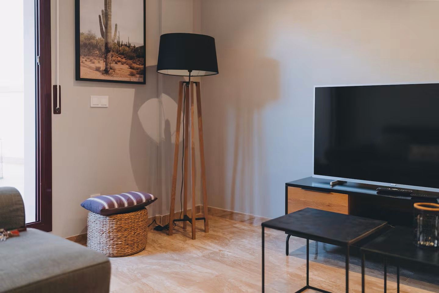 Living room of Flat to rent in  Barcelona Capital  with Air Conditioner, Heating and Terrace