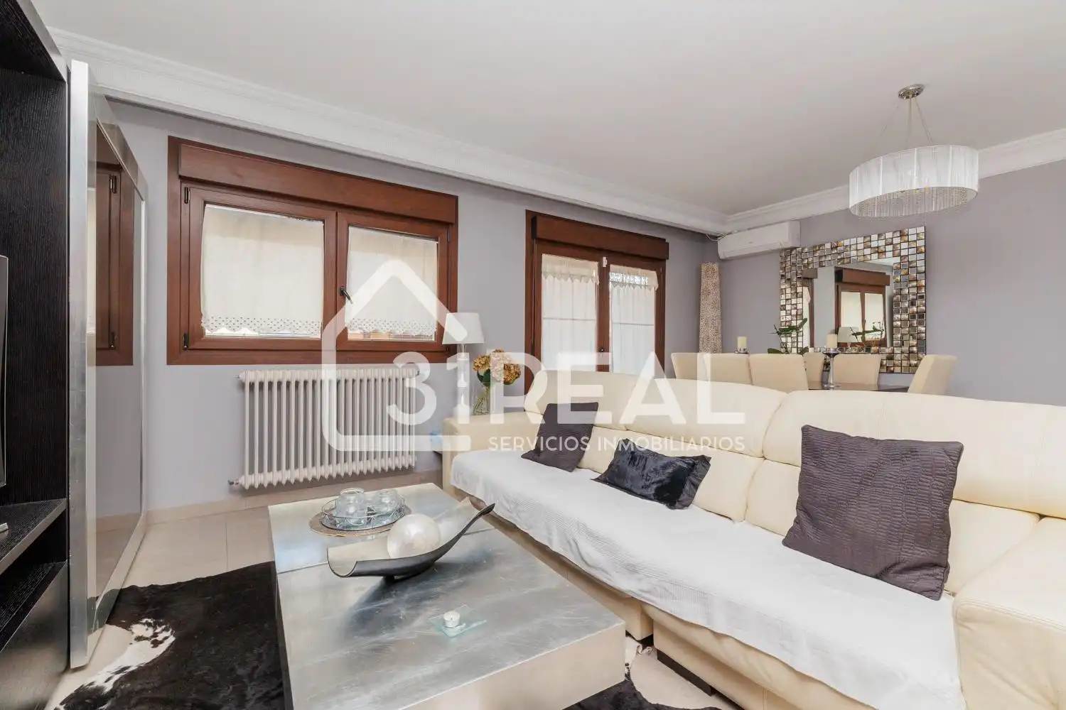 Living room of Houses for sale in Madrid  with Air Conditioner, Heating and Private garden