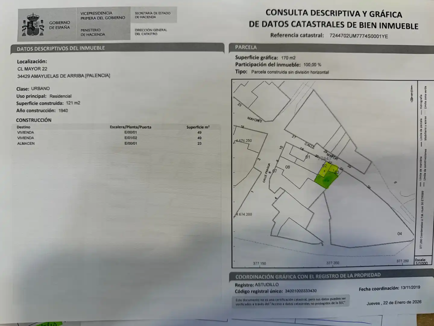 Casa o chalet en venta en Amayuelas de Arriba