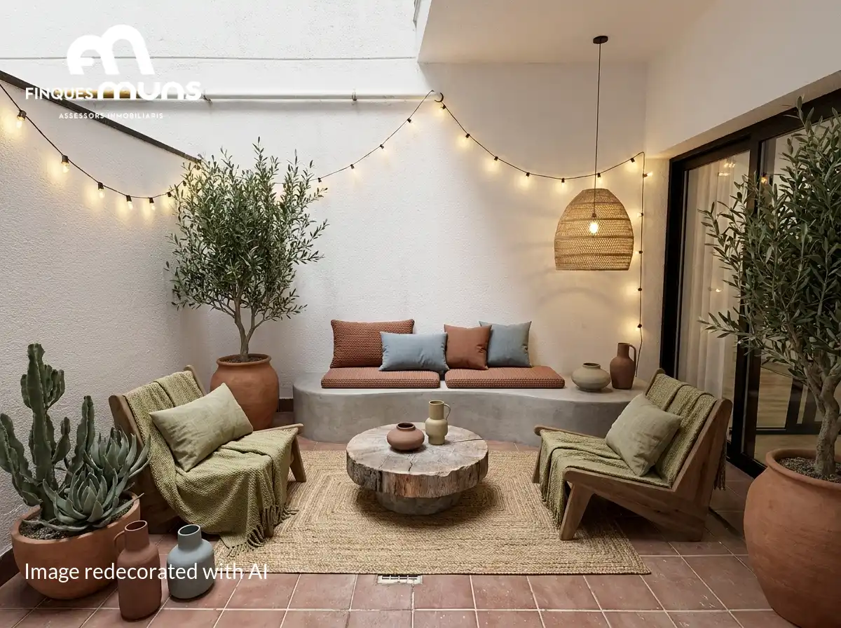 Terrace of Flat for sale in Girona  with Air Conditioner, Heating and Parquet flooring
