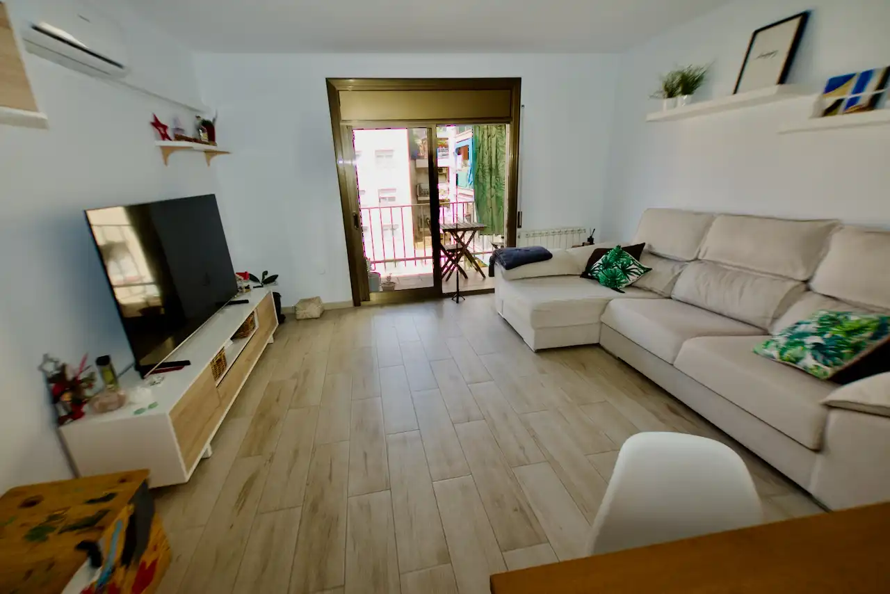 Wohnzimmer von Wohnung zum Verkauf in Terrassa mit Klimaanlage, Heizung und Parkett