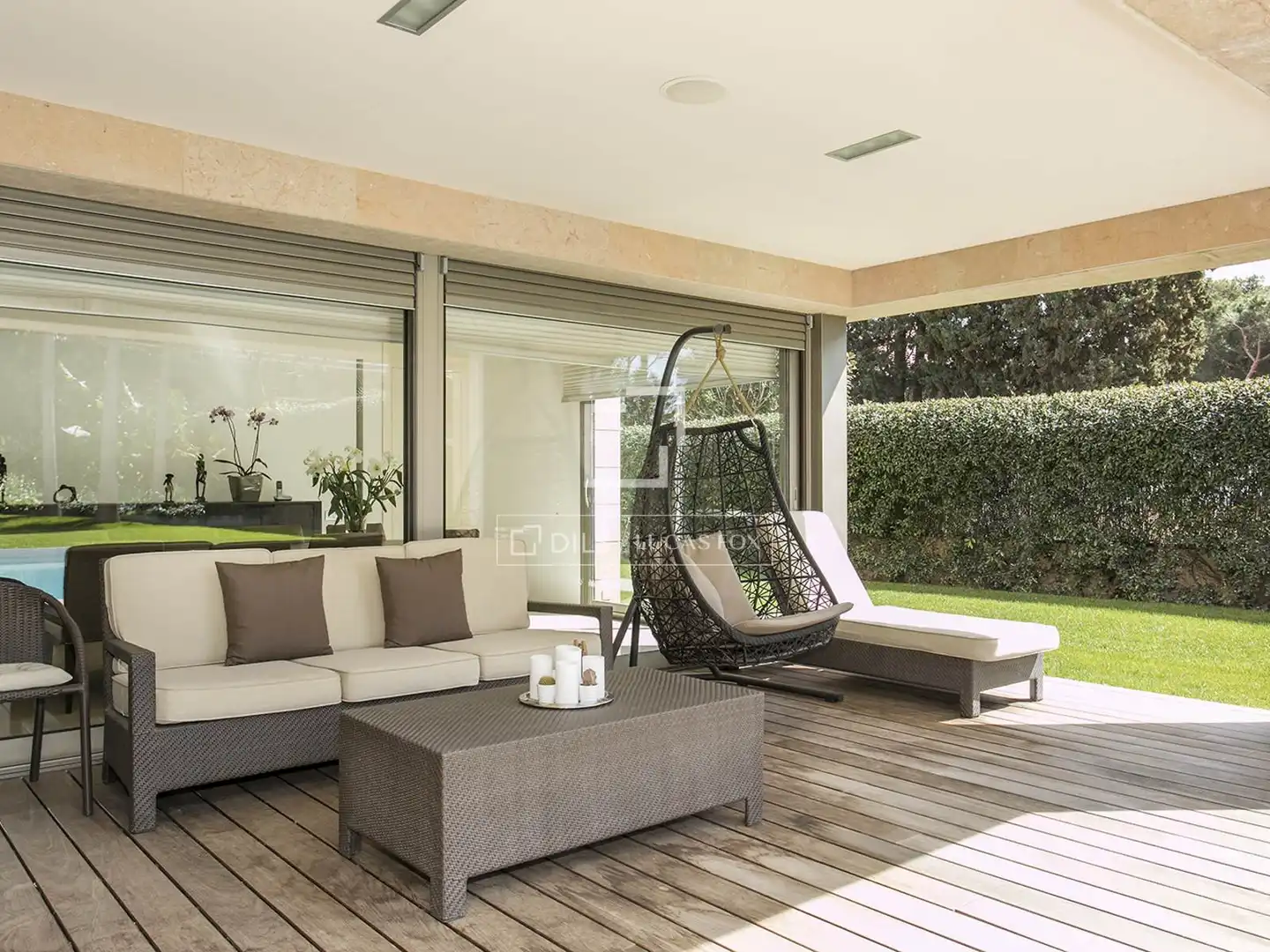 Terrassa de Casa o xalet en venda en Barcelona amb Aire condicionat, Calefacció i Jardí privat