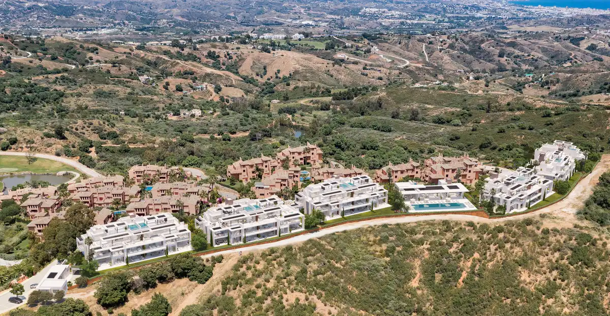 Vista exterior de Piso en venta en Ojén con Terraza y Piscina