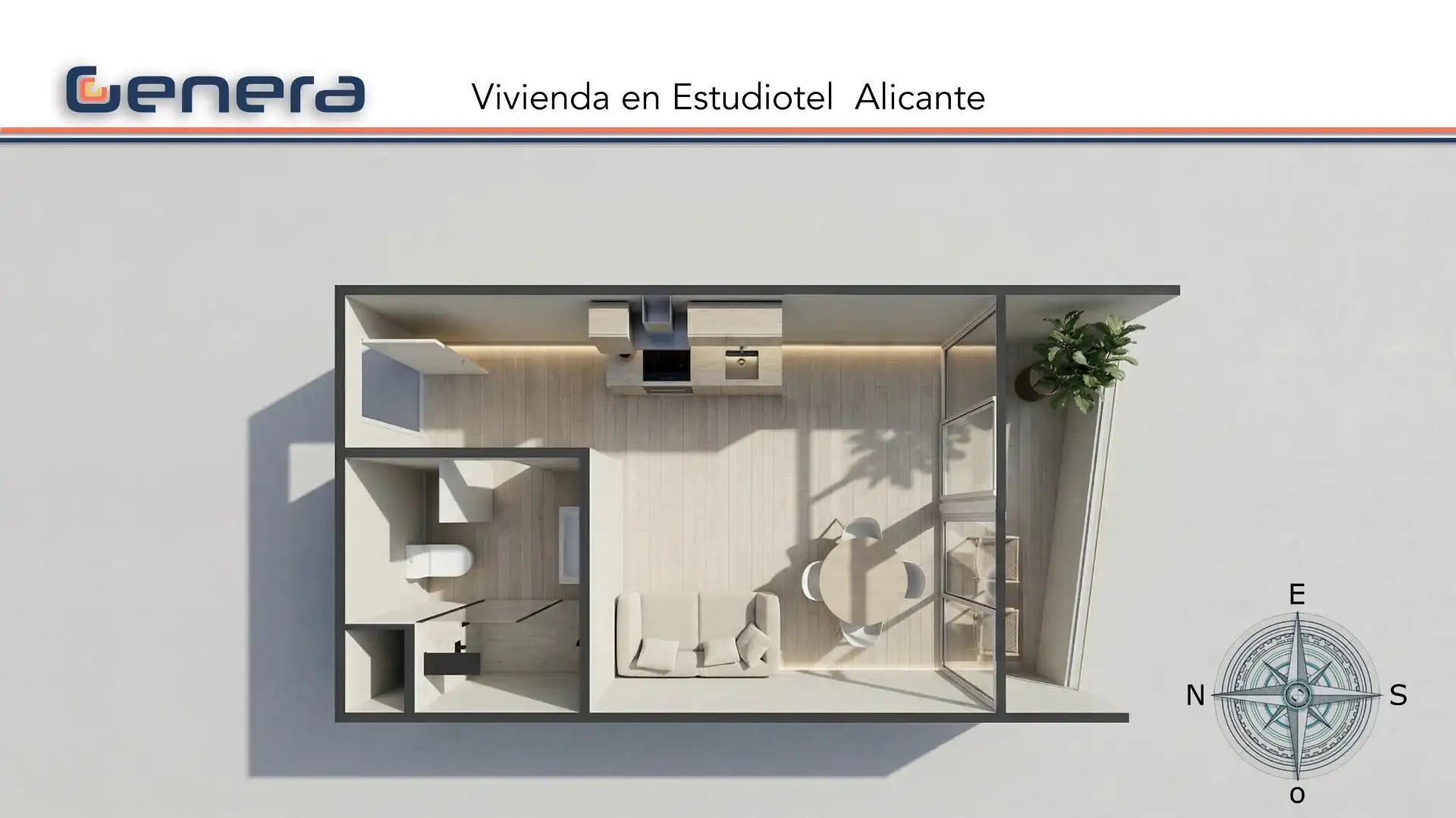 Dormitori de Apartament en venda en Alicante / Alacant amb Aire condicionat i Terrassa