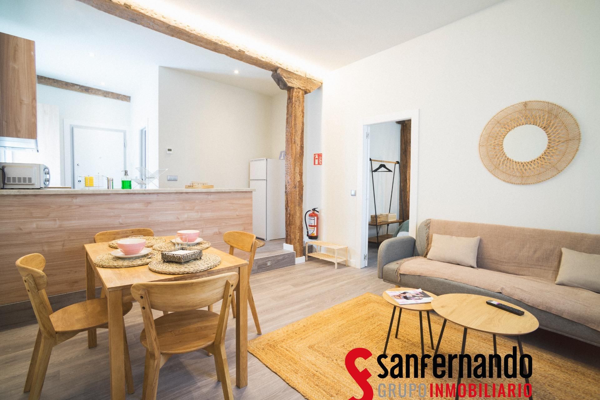 Sala d'estar de Apartament de lloguer en Santander amb Calefacció