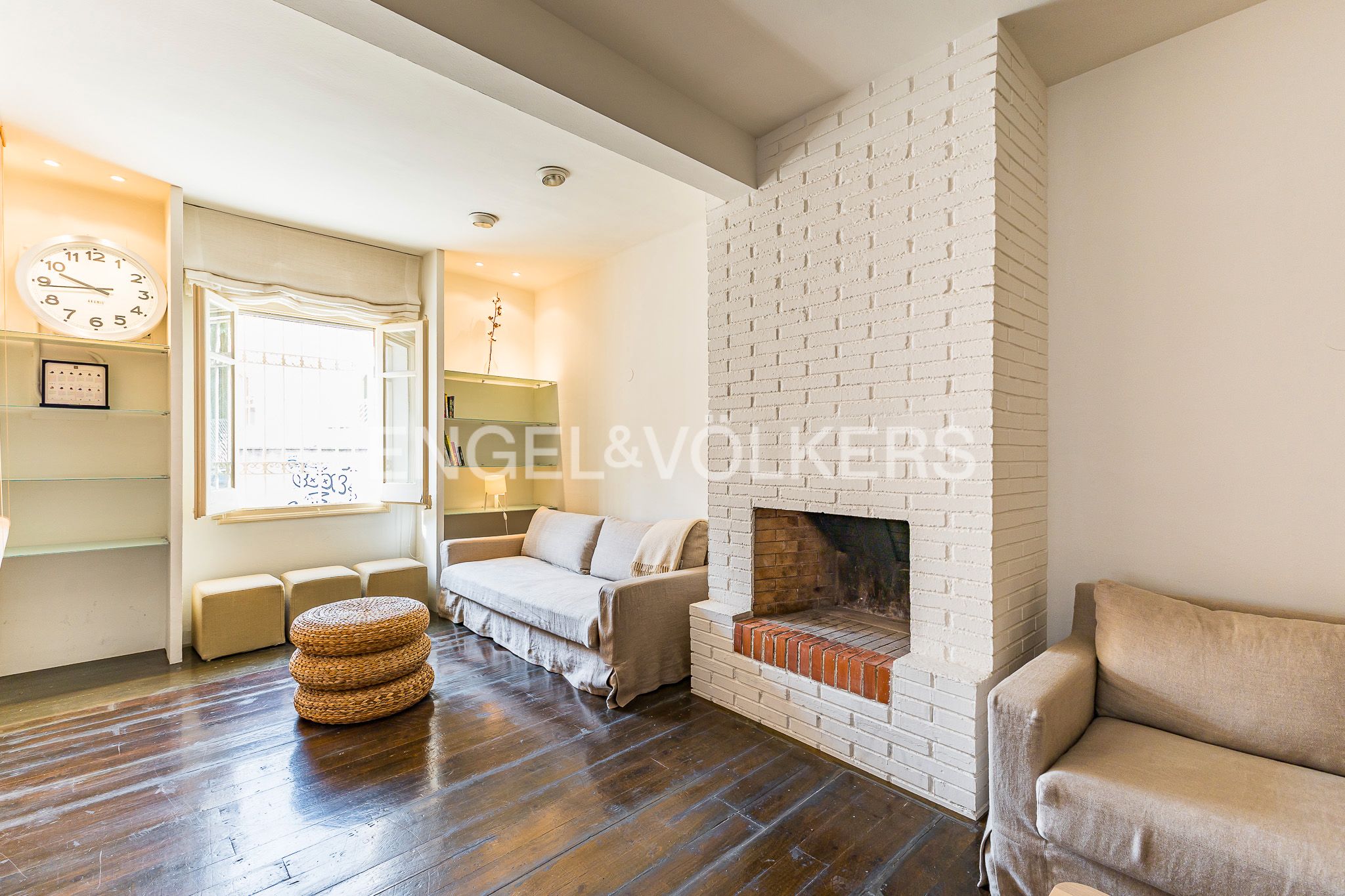 Sala d'estar de Casa o xalet en venda en  Barcelona Capital amb Aire condicionat, Calefacció i Parquet