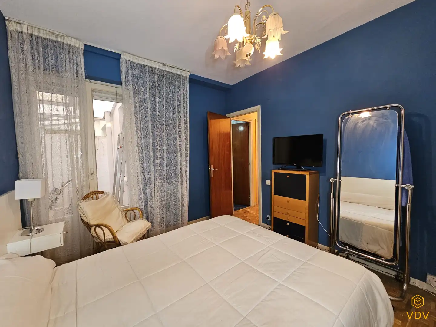 Bedroom of Flat for sale in  Pamplona / Iruña  with Heating, Parquet flooring and Terrace