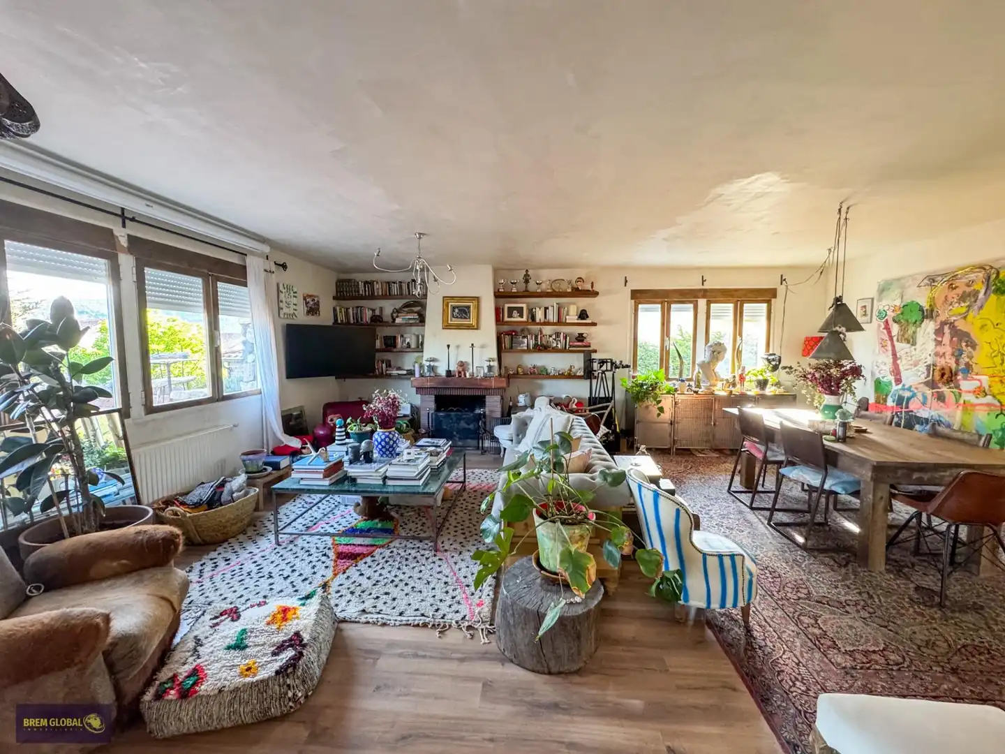 Sala d'estar de Casa o xalet en venda en Bustarviejo amb Aire condicionat, Calefacció i Jardí privat