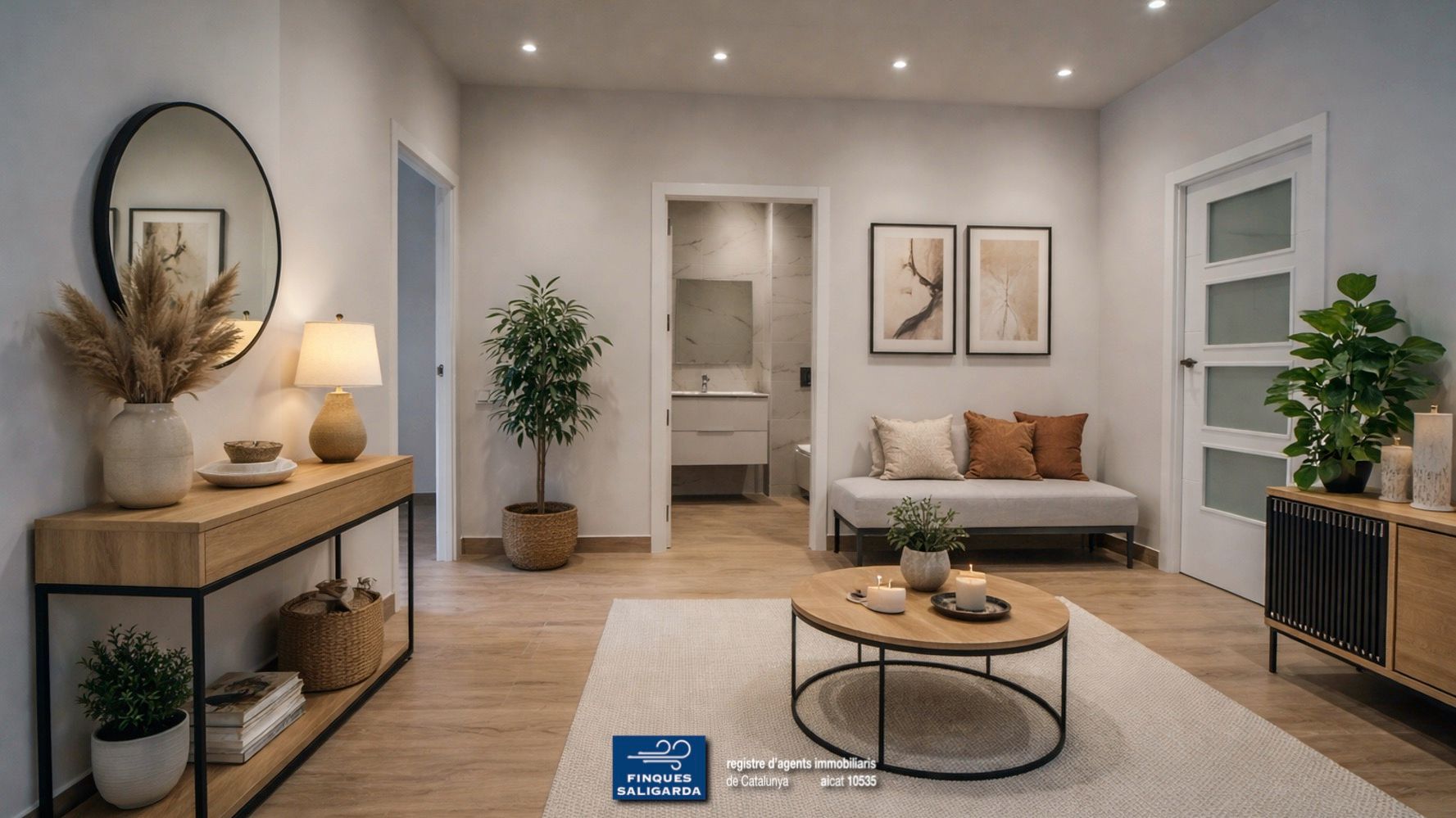 Sala d'estar de Pis en venda en Granollers amb Aire condicionat i Calefacció