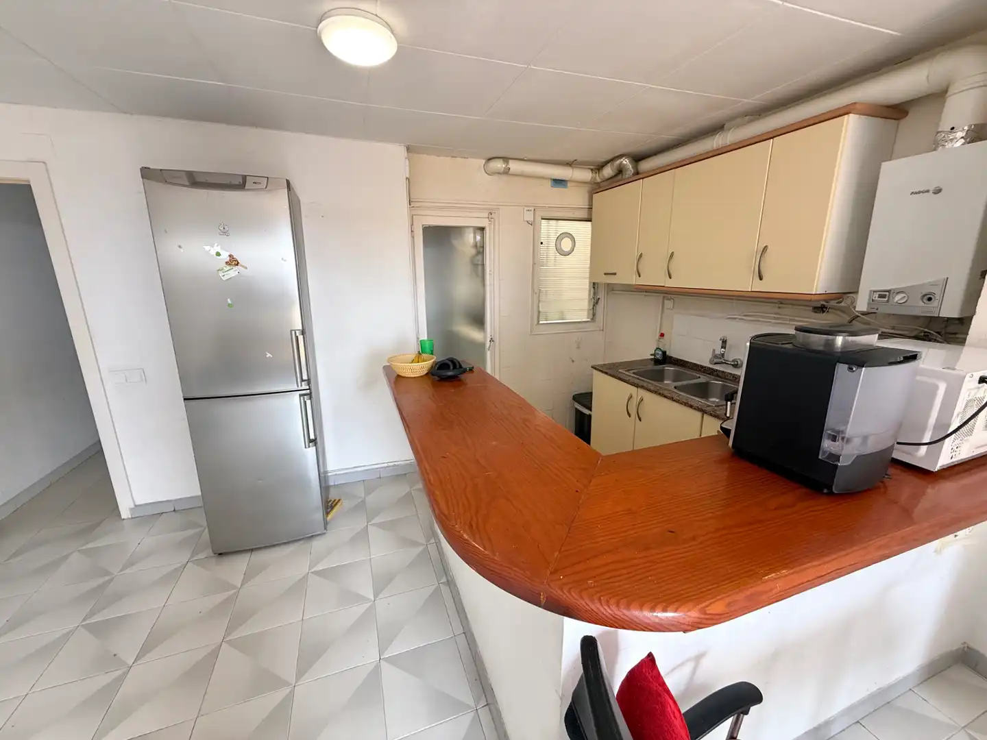 Cocina de Ático en venta en Barcelona con Terraza y Horno