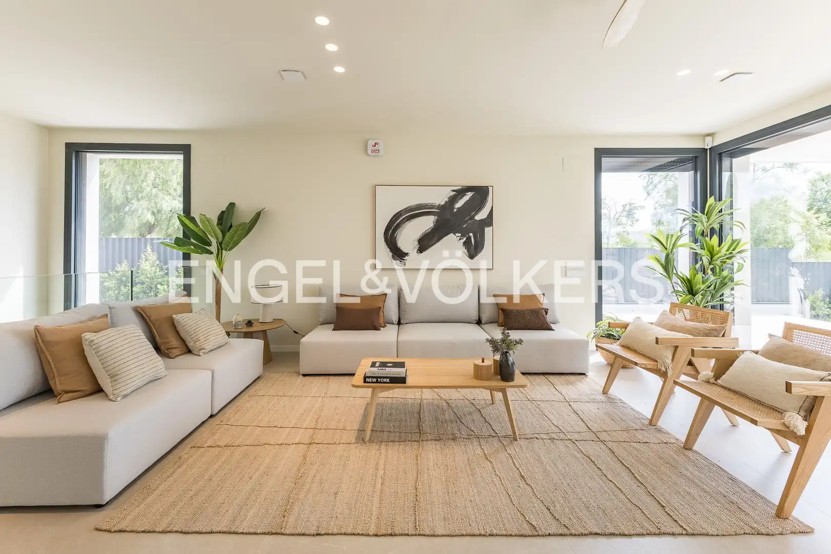Sala de estar de Casa o chalet en venta en Sitges con Aire acondicionado, Calefacción y Jardín privado