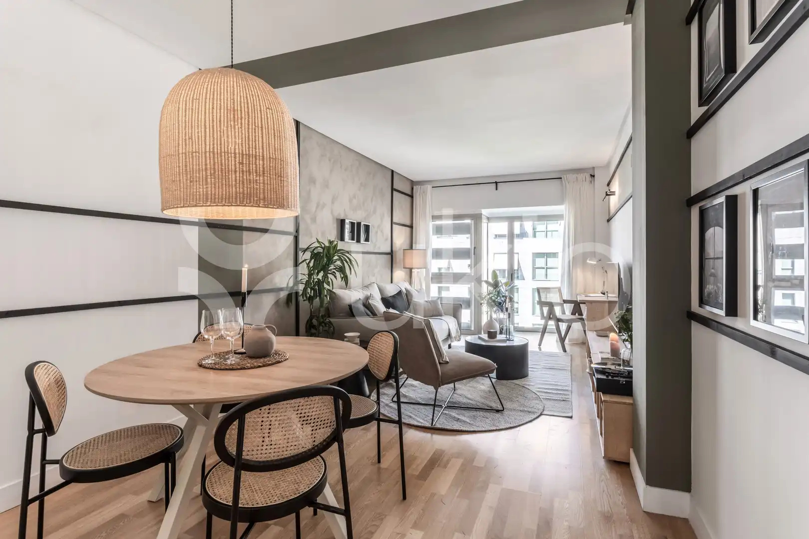 Sala de estar de Apartamento de alquiler en Madrid con Calefacción, Amueblado y Horno
