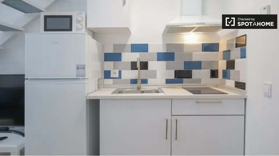 Cocina de Piso de alquiler en Madrid con Aire acondicionado, Calefacción y Amueblado